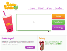 Tablet Screenshot of bubblebubbletea.com